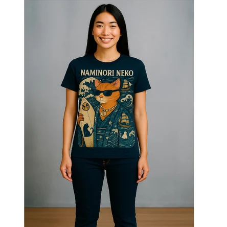 Футболка «Naminori Neko» — Кайто идёт серфить